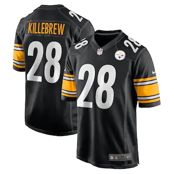 mens nike miles killebrew black pittsburgh steelers game je